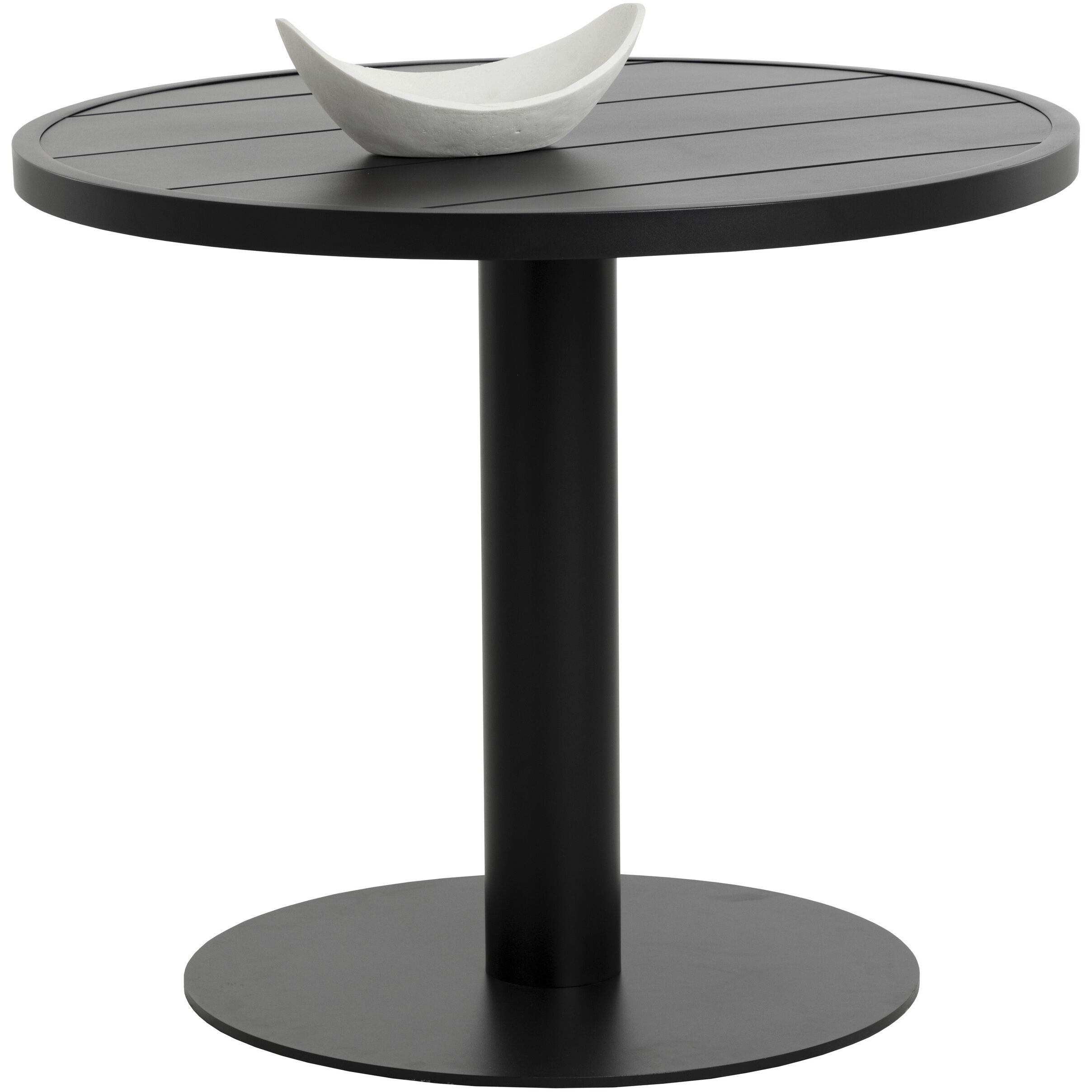 Merano 36 X 30 inch Black Outdoor Bistro Table, Round